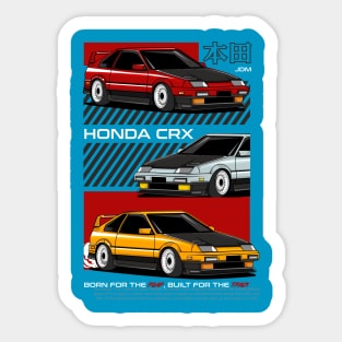 Retro Honda CRX Sticker